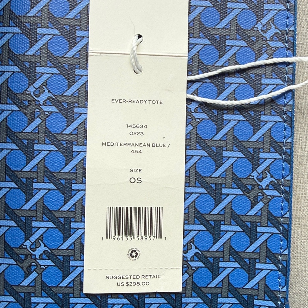 Tory Burch Patterned Tote with Matching Wristlet - Picture 4 of 6